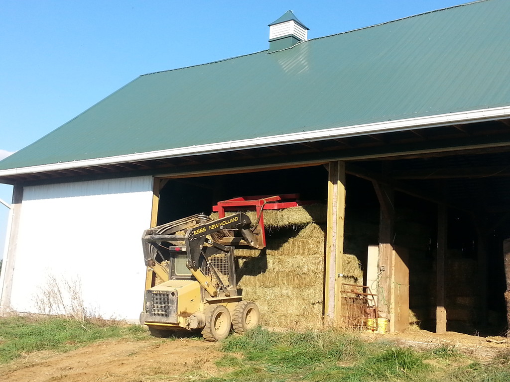 Castle Hill Farm -- For Sale -- square bales of hay & straw, plus aged sheep compost