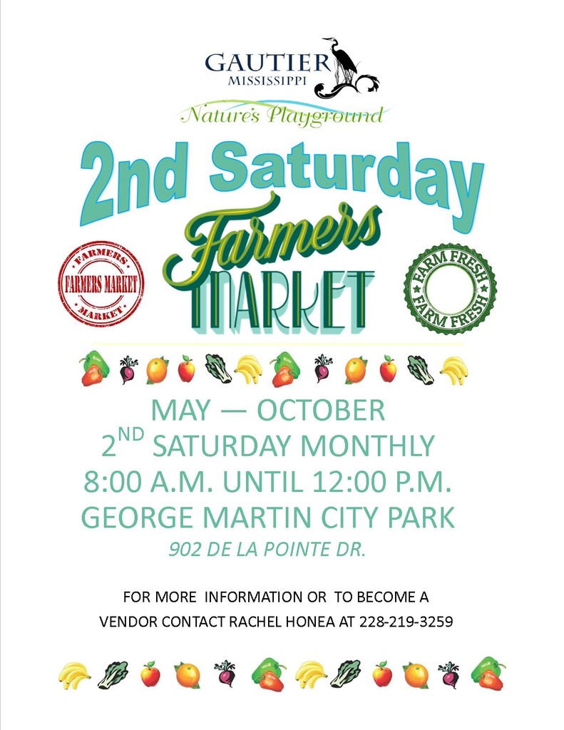 City of Gautier's 2nd Saturday Farmer's Market